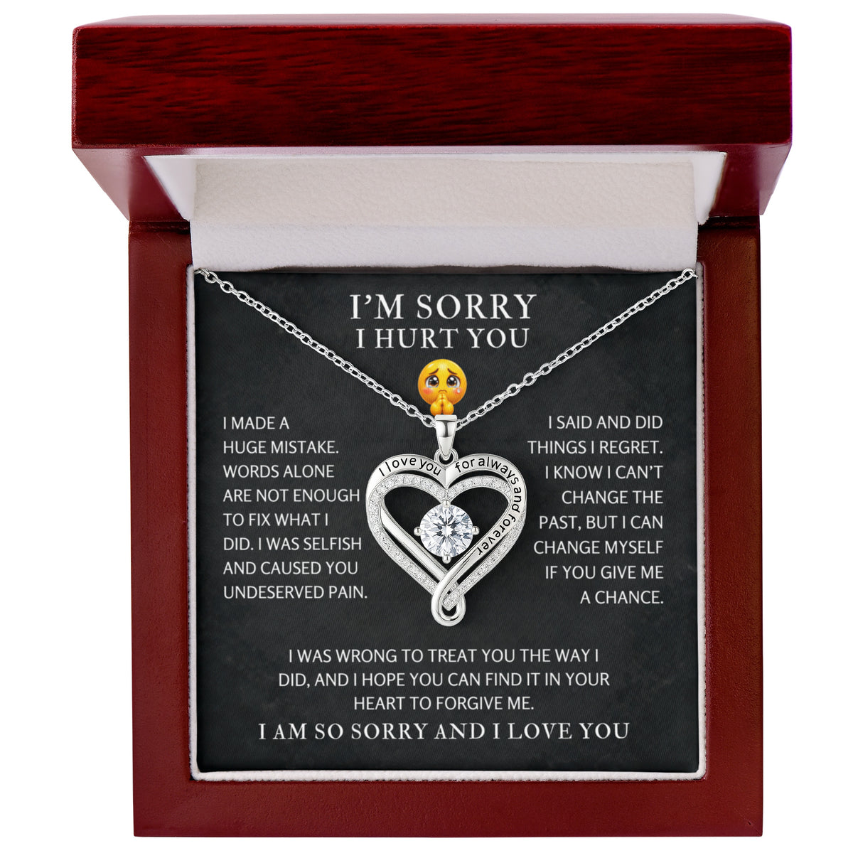 I'M SORRY NECKLACE FOR HER.