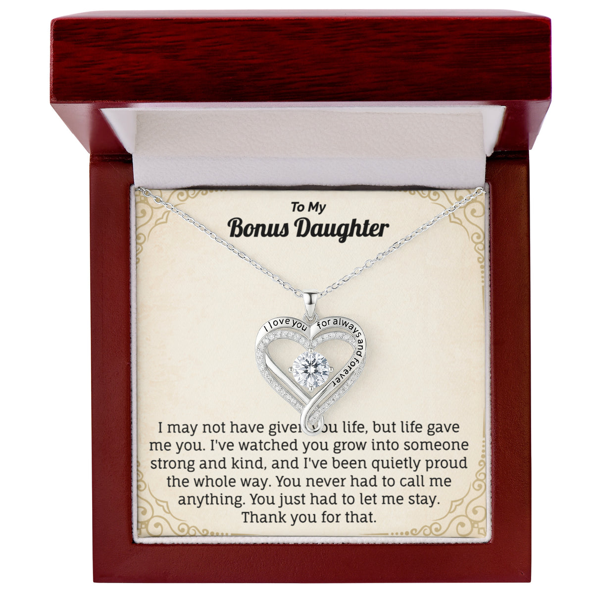 To My Bonus Daughter Necklace (Limited Edition)