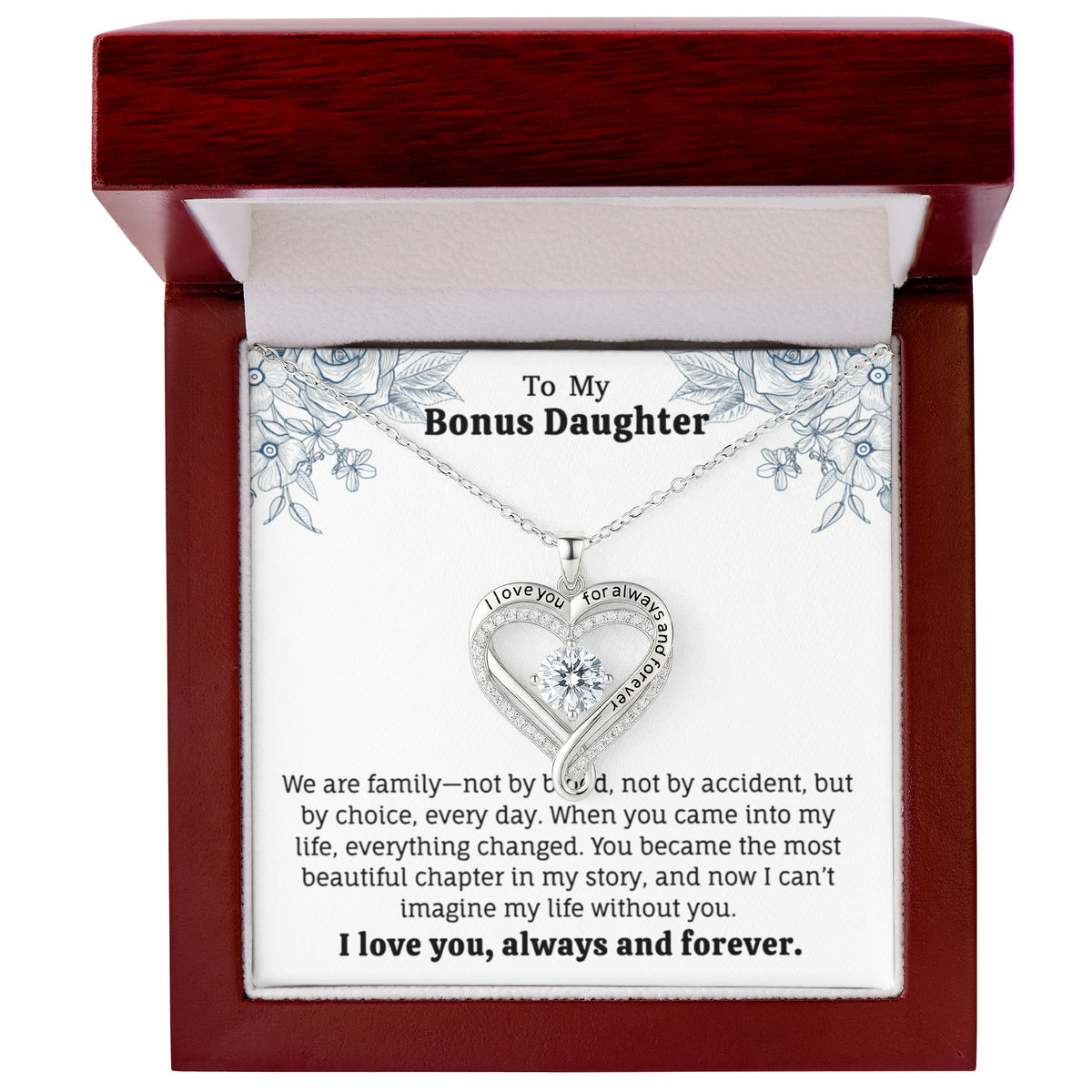 To My Bonus Daughter Necklace (Limited Edition Necklace )