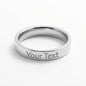To My Beautiful Wife Engraved Women's Ring.