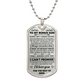 To My Bonus Son Dog Tag.