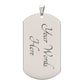 TO MY GRANDSON, I LOVE YOU ALWAYS AND FOREVER | DOG TAG NECKLACE.