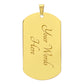 TO MY GRANDSON, I LOVE YOU ALWAYS AND FOREVER | DOG TAG NECKLACE.