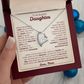 To My Daughter Necklace from Mom.