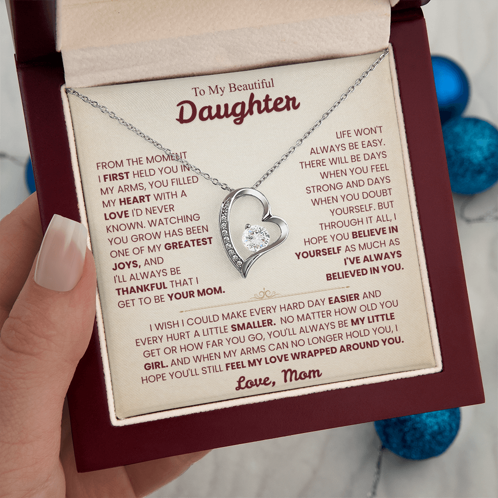 To My Daughter Necklace from Mom.