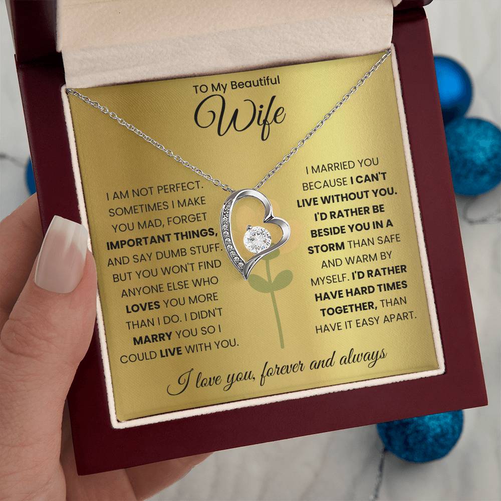 To My Beautiful Wife Necklace (Limited Edition)