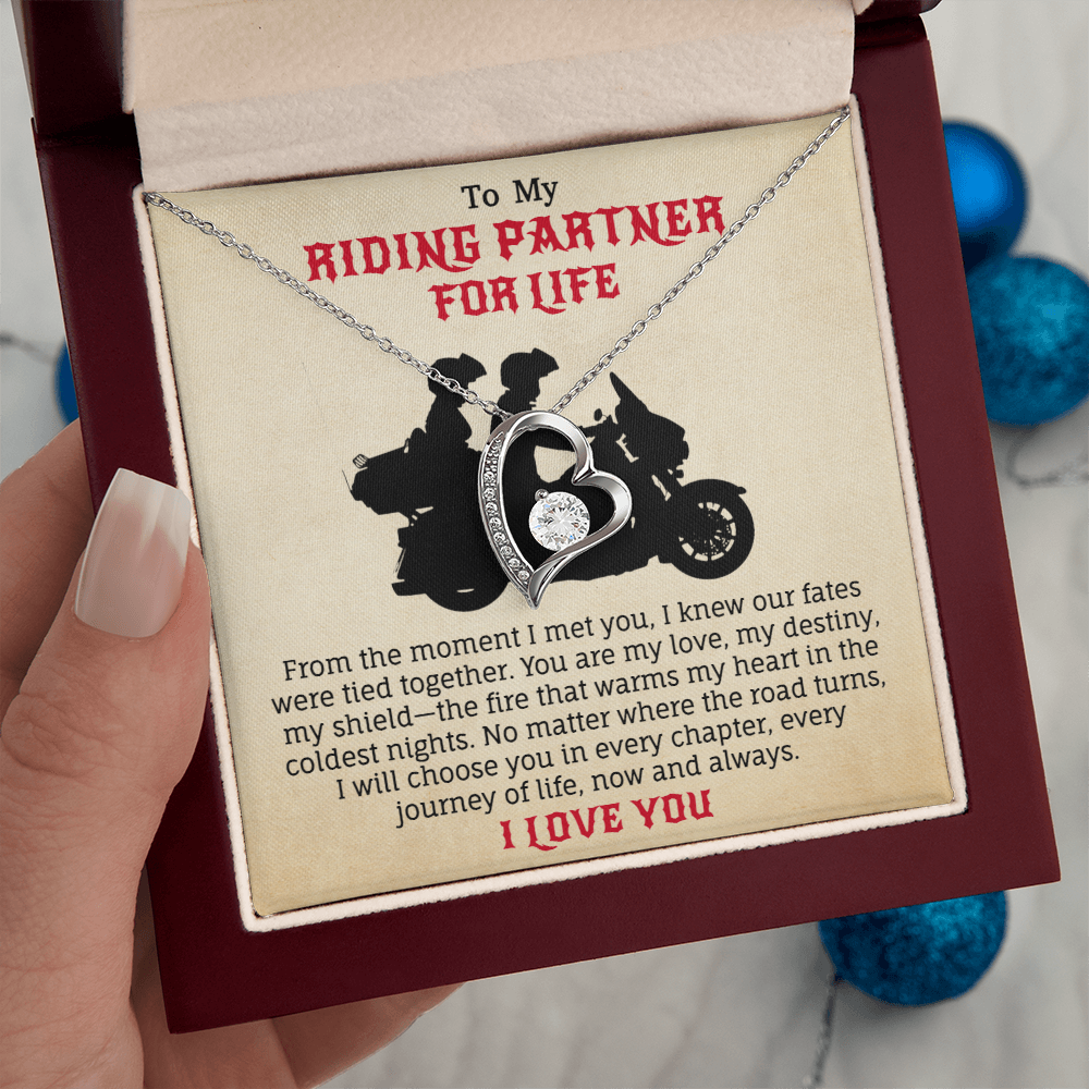 To My Riding Partner For Life Necklace
