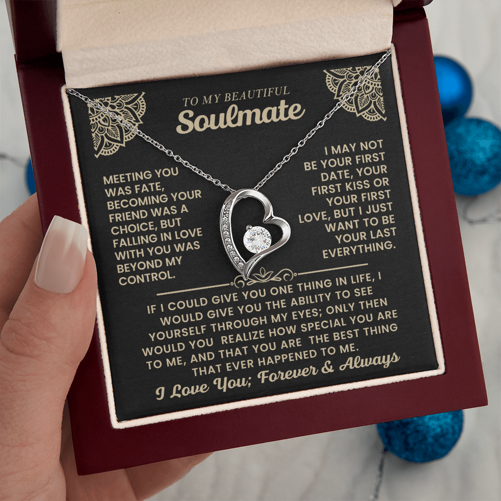 To My Beautiful Soulmate Necklace.