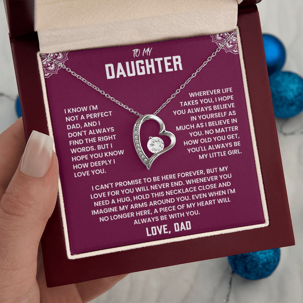 To My Daughter,  A Piece of My Heart Will Always Be With You.