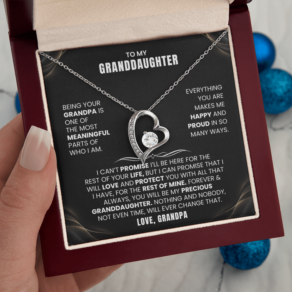 To My Granddaughter Promise Necklace Set.