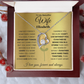 To My Beautiful Wife Personalized Name Necklace.