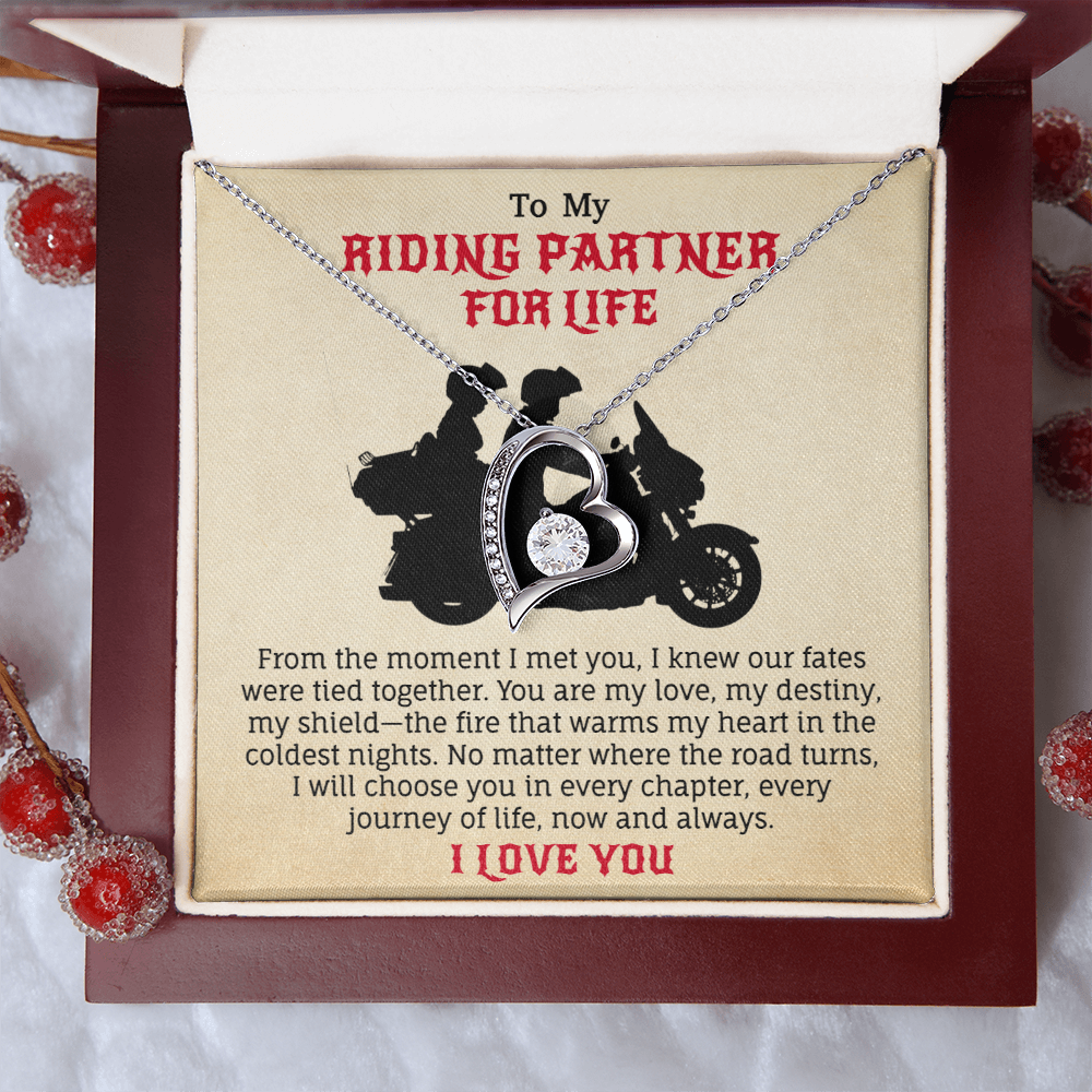 To My Riding Partner For Life Necklace