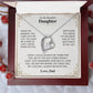 To My Daughter Necklace Set from Dad.