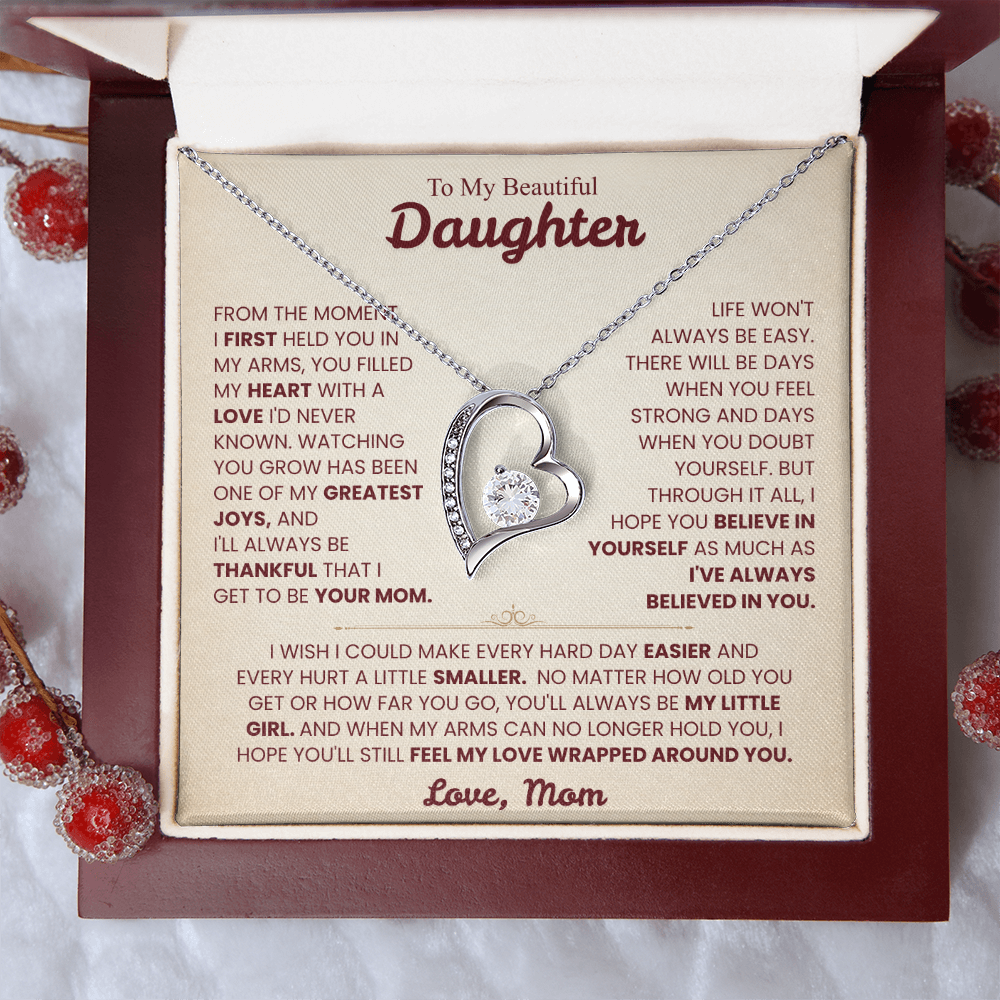 To My Daughter Necklace from Mom.