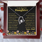 To My Beautiful Daughter Necklace from Dad.