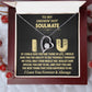 TO MY SMOKIN' HOT SOULMATE NECKLACE. (ALMOST SOLD OUT)