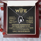 To My Wife, God Blessed The Broken Road That Led Me Straight To You Necklace.