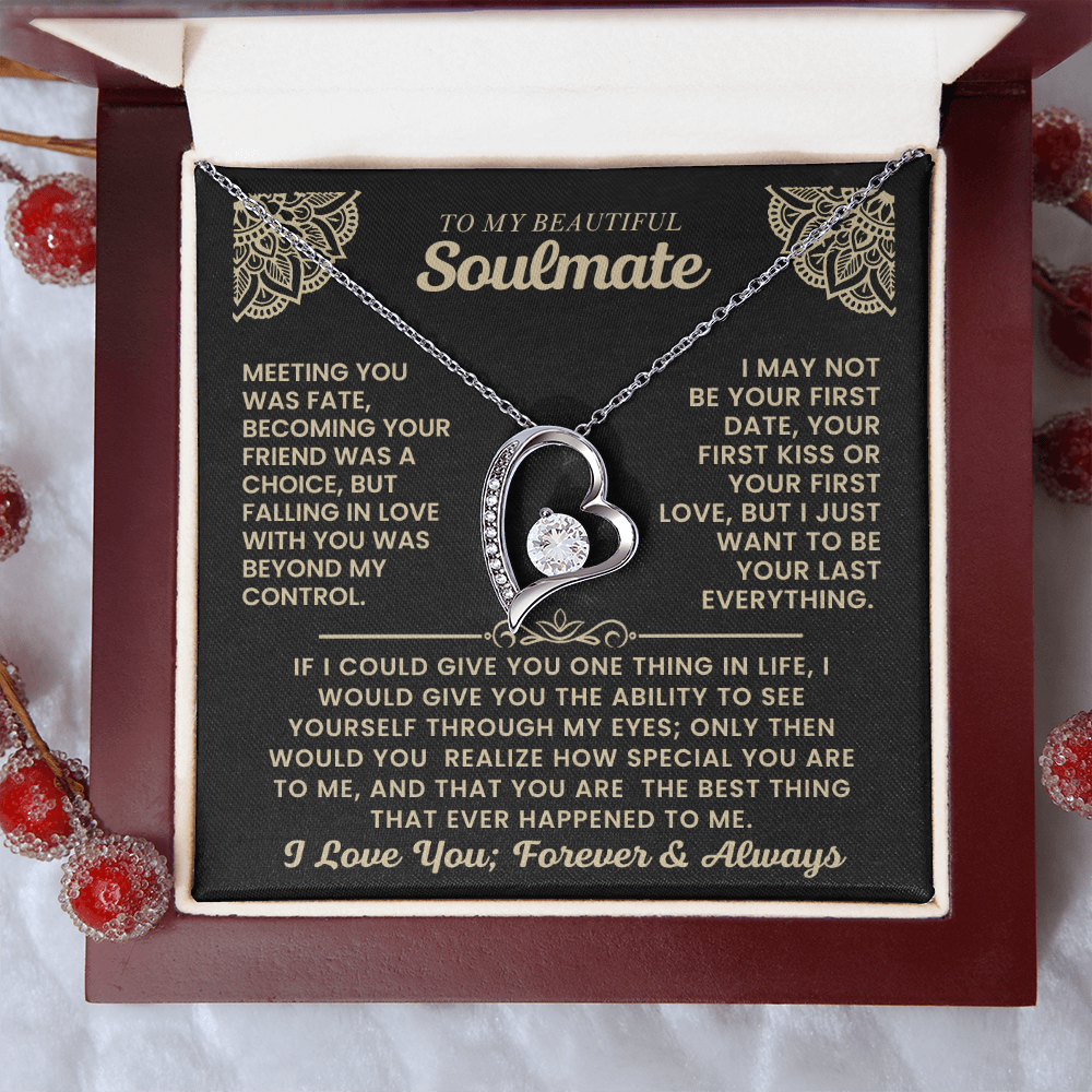 To My Beautiful Soulmate Necklace.