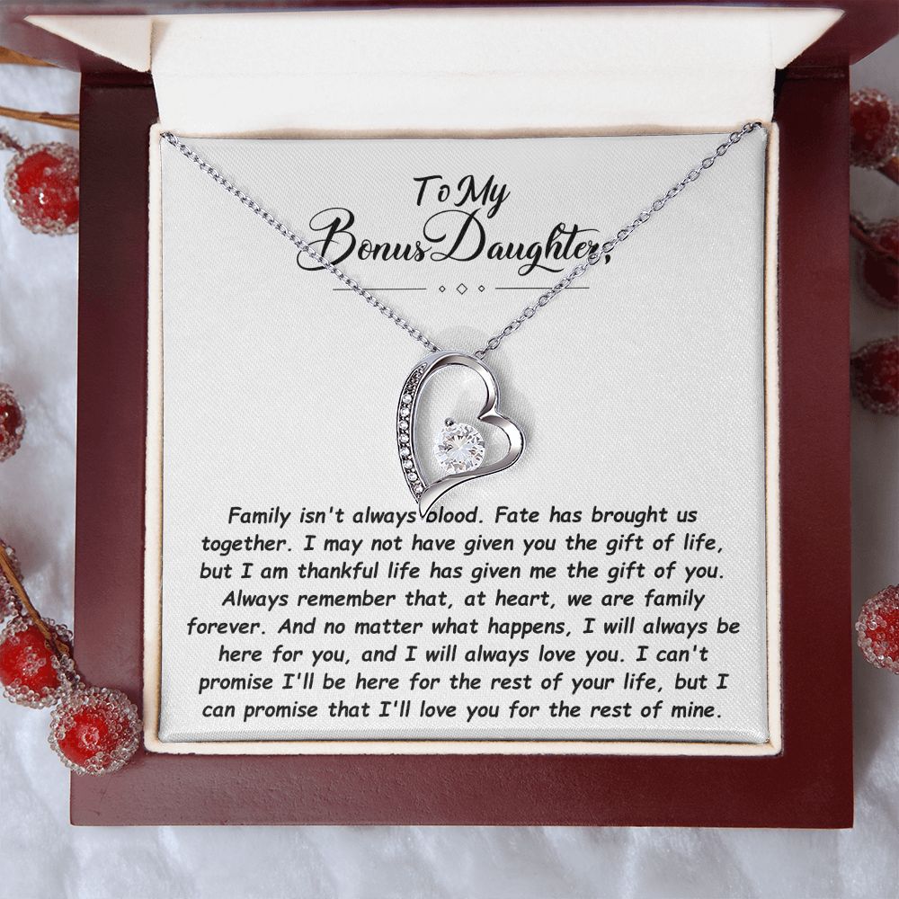 To My Bonus Daughter Necklace.