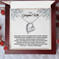 To My Gorgeous Wife, Forever Love Necklace.