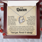 To My Queen, I Love You. Forver & Always.