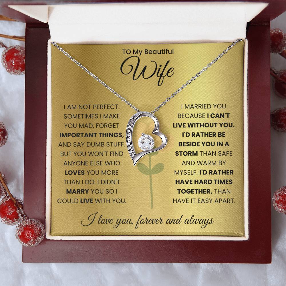 To My Beautiful Wife Necklace (Limited Edition)