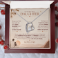 To My Beautiful Daughter Necklace Set From Dad.