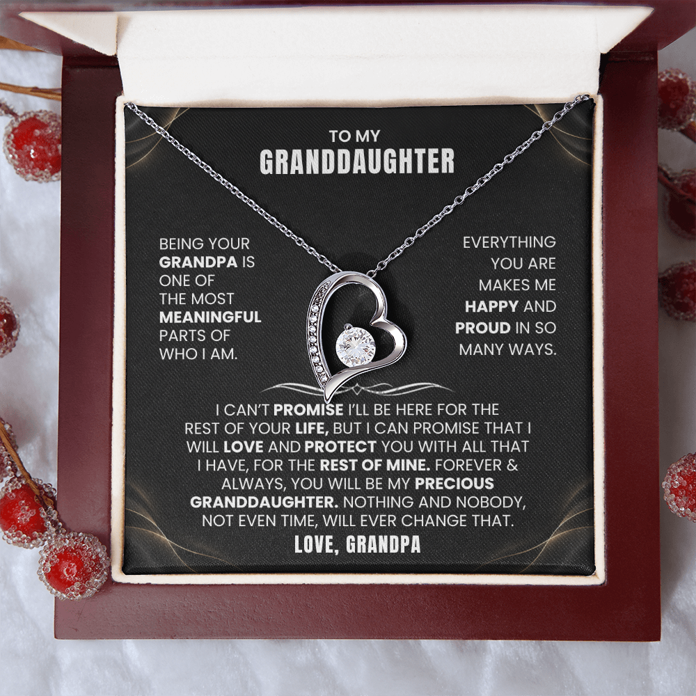 To My Granddaughter Promise Necklace Set.