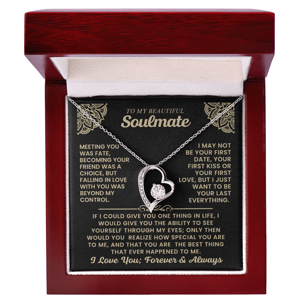 To My Beautiful Soulmate Necklace.