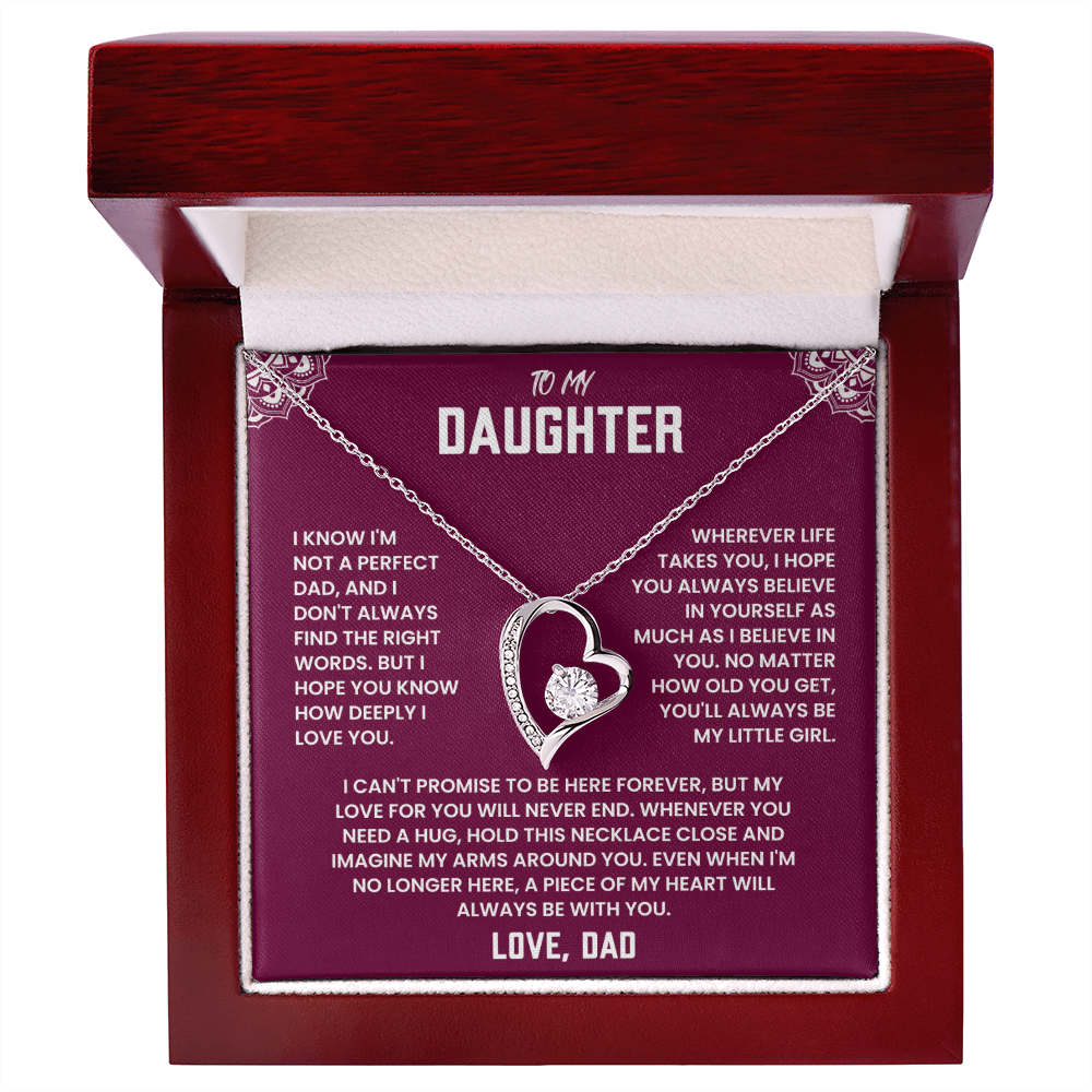 To My Daughter,  A Piece of My Heart Will Always Be With You.