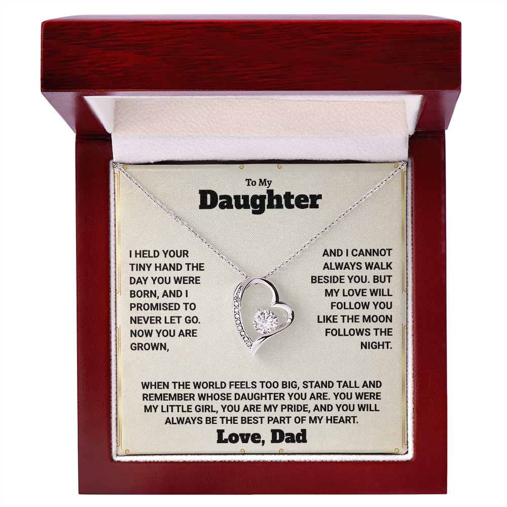 To My Daughter Forever Love Necklace Set.