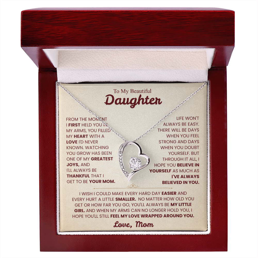 To My Daughter Necklace from Mom.