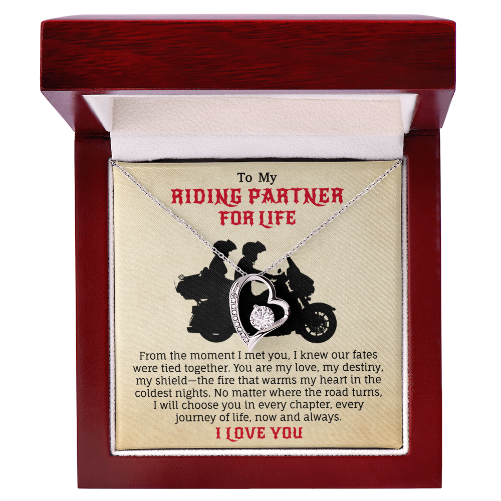 To My Riding Partner For Life Necklace