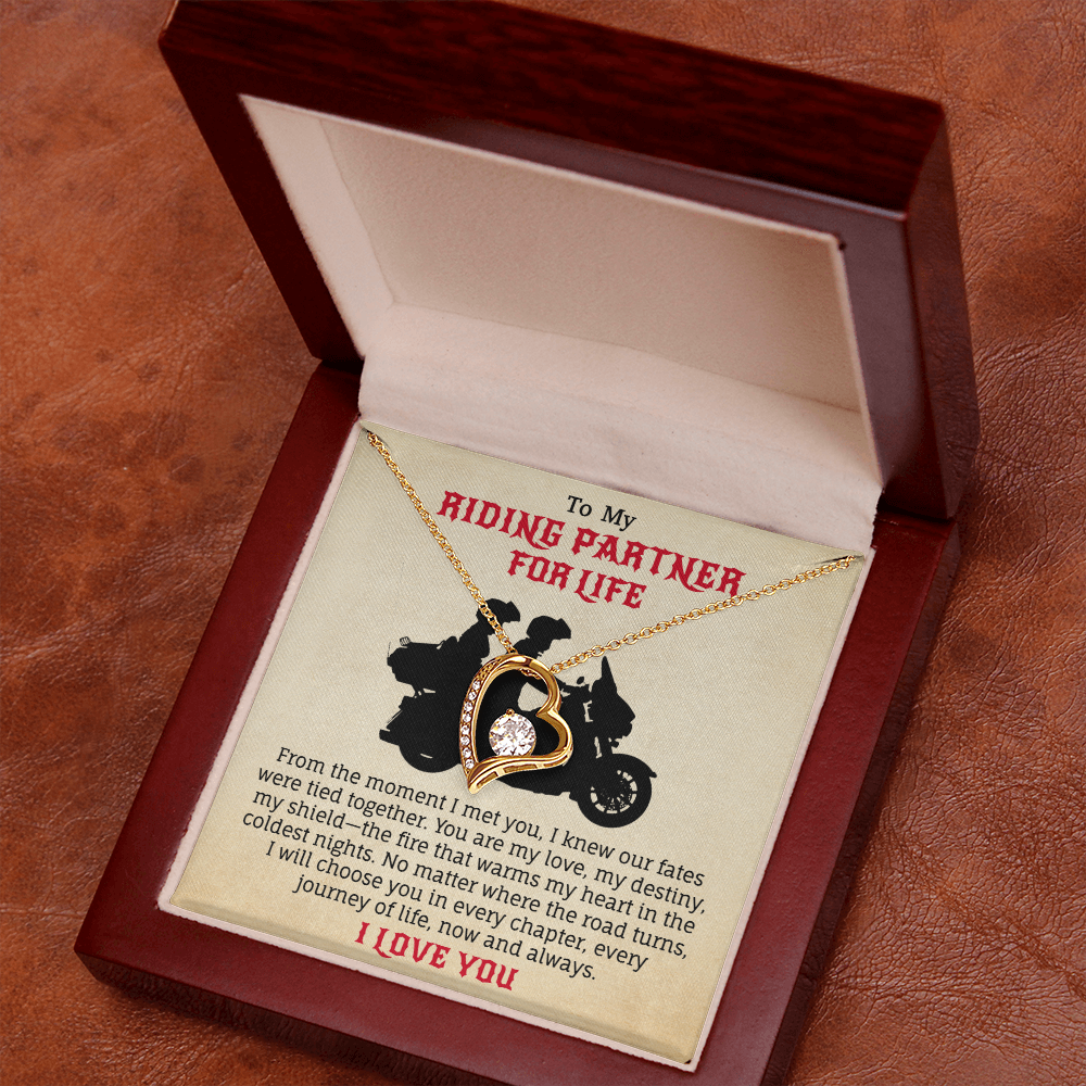 To My Riding Partner For Life Necklace