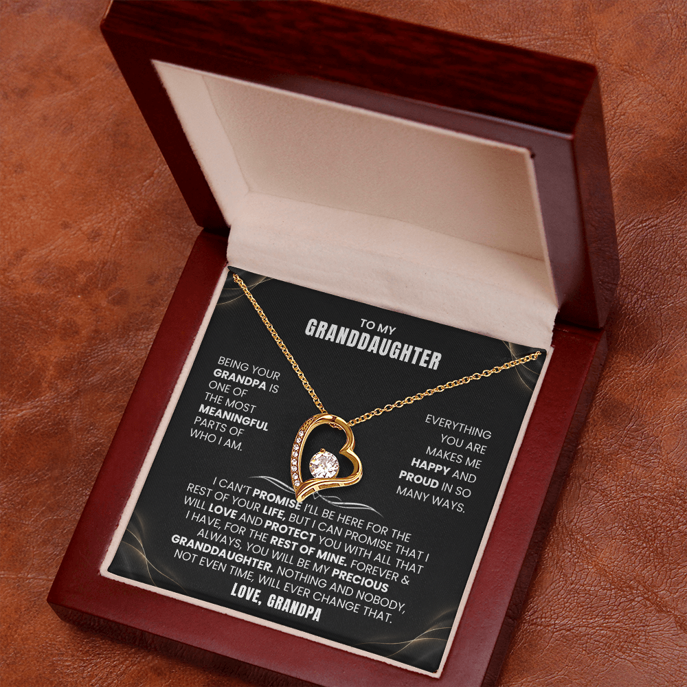 To My Granddaughter Promise Necklace Set.