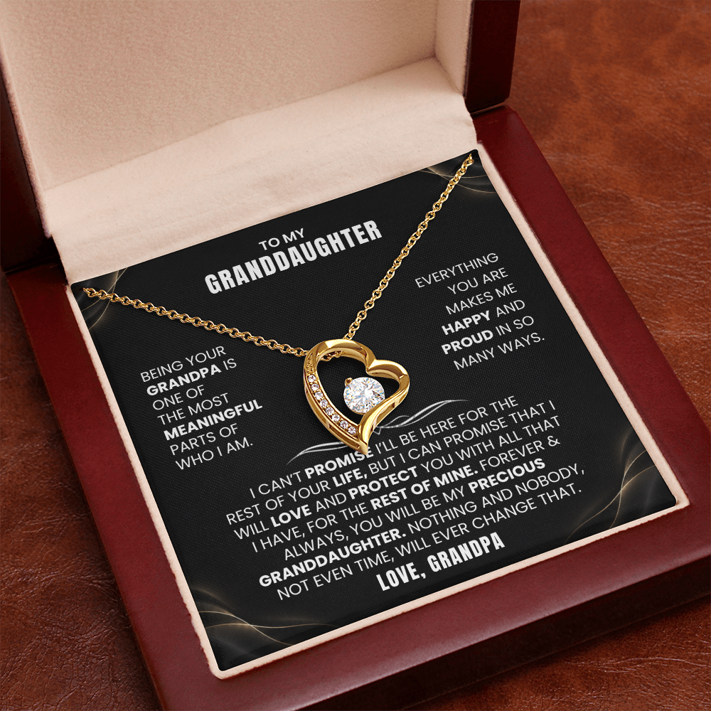 To My Granddaughter Promise Necklace Set.