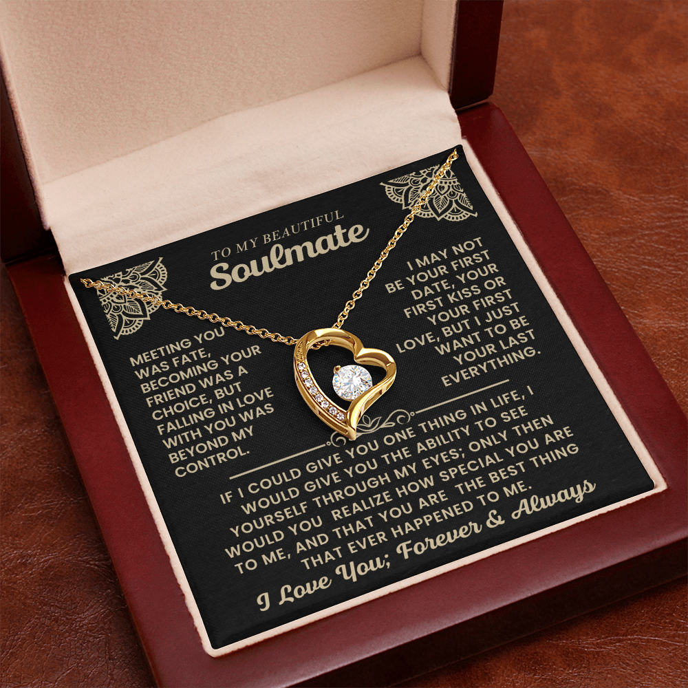 To My Beautiful Soulmate Necklace.