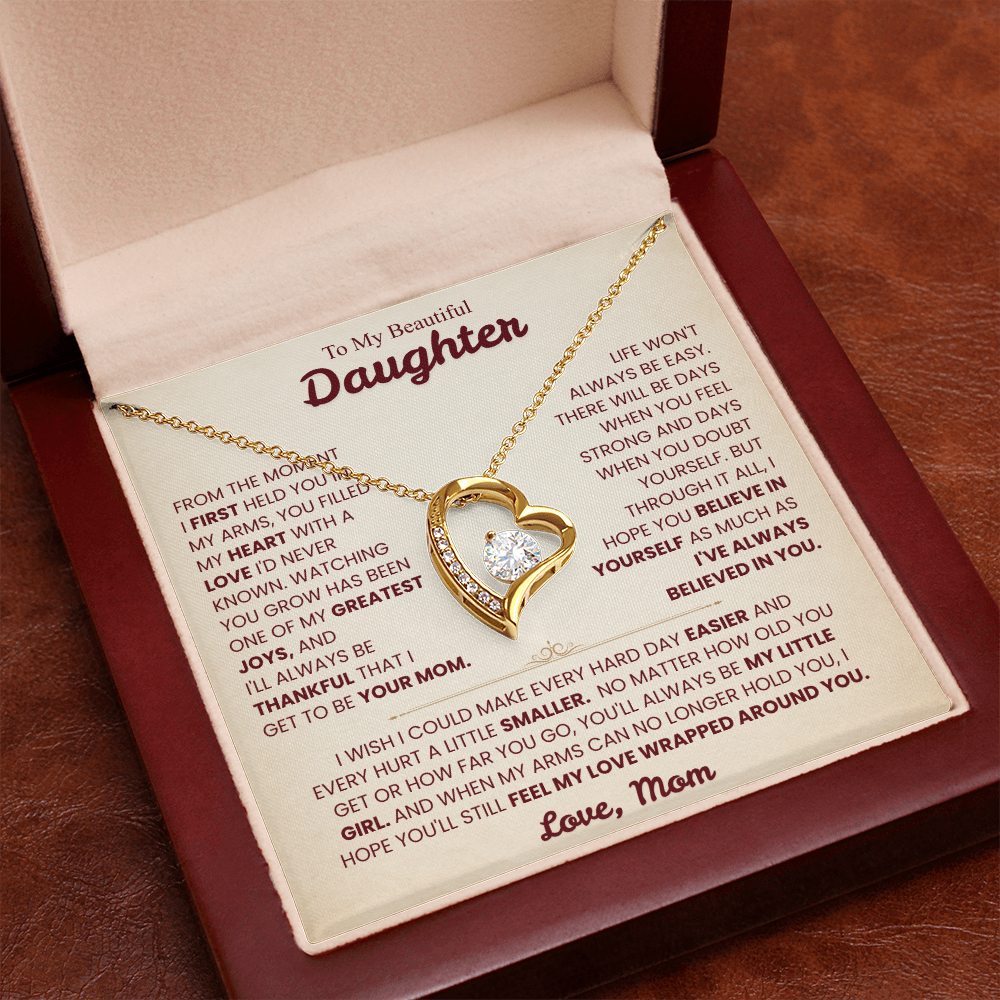 To My Daughter Necklace from Mom.
