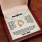 To My Daughter Forever Love Necklace Set.