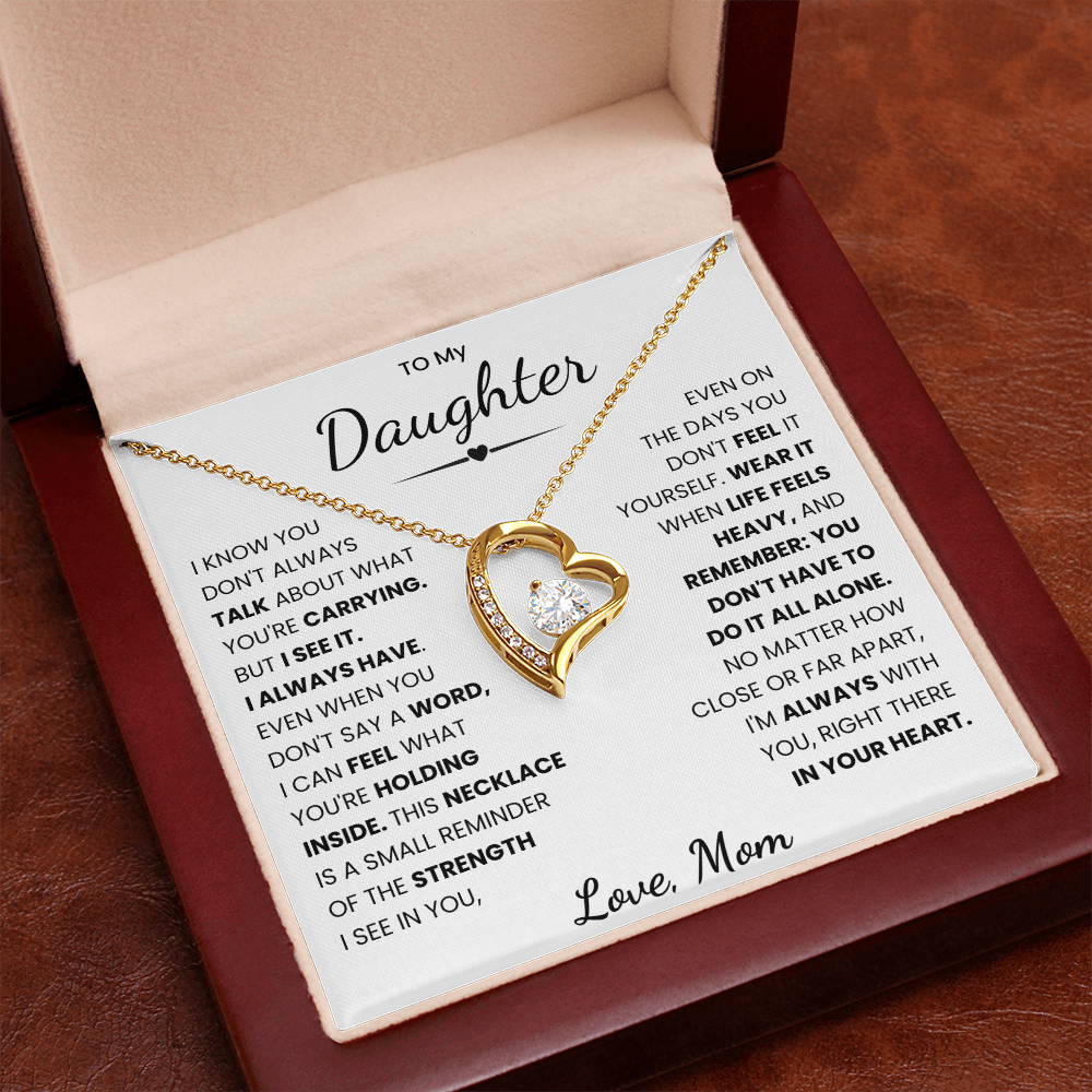 To My Daughter Necklace from Mom.