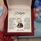 To My Daughter Necklace gift from Veteran Dad.