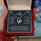 To My Wife, I Love You Always & Forever Necklace.