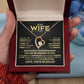 To My Wife, God Blessed The Broken Road That Led Me Straight To You Necklace.