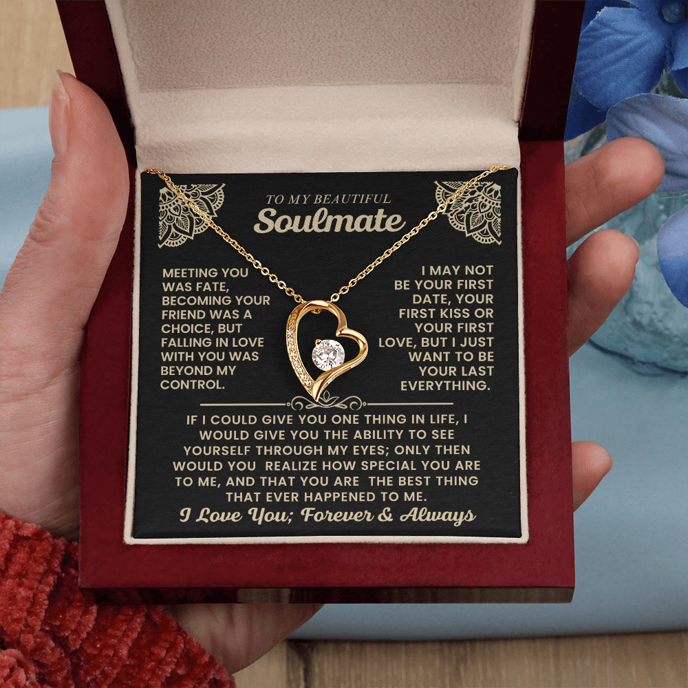 To My Beautiful Soulmate Necklace.
