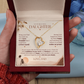To My Beautiful Daughter Necklace Set From Dad.