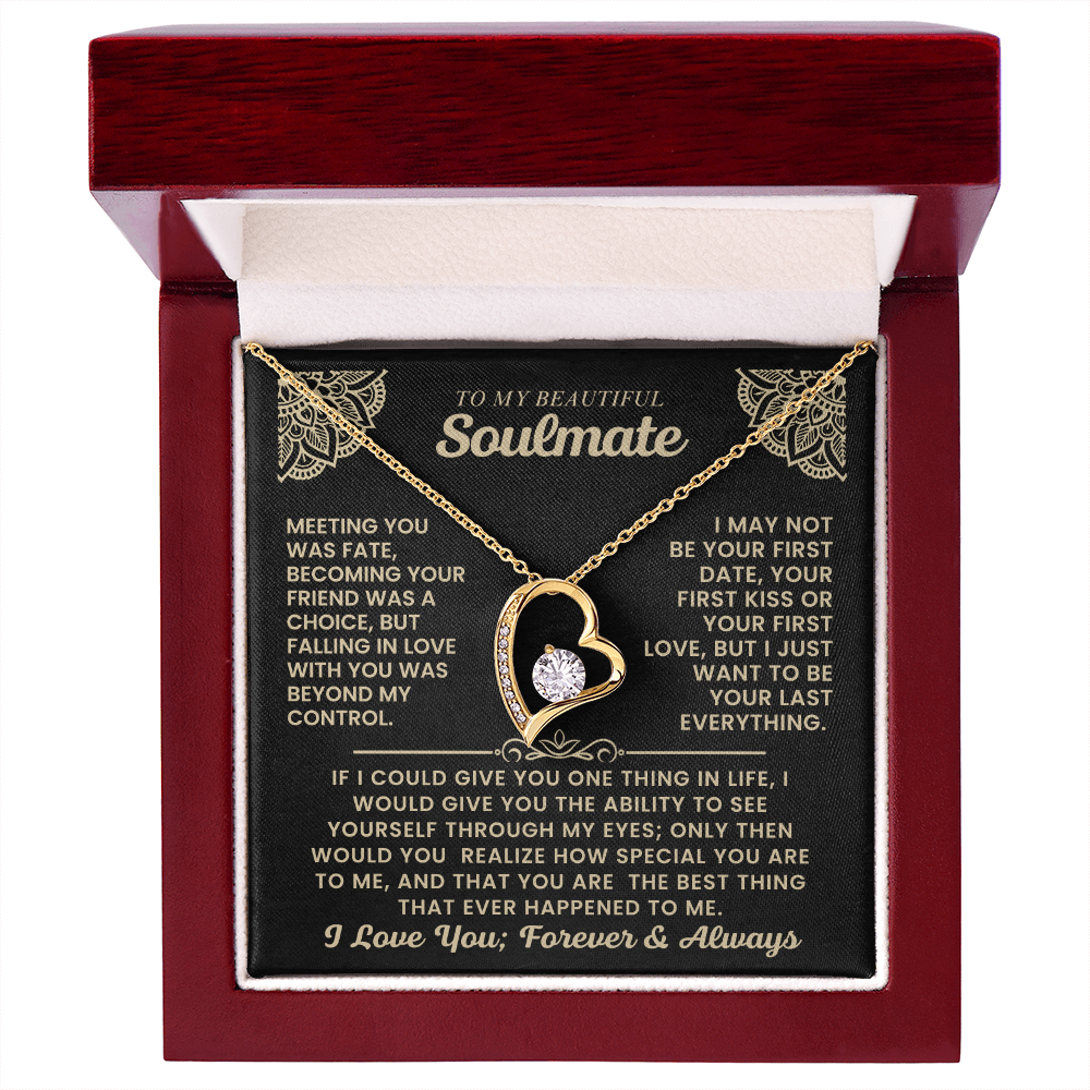 To My Beautiful Soulmate Necklace.