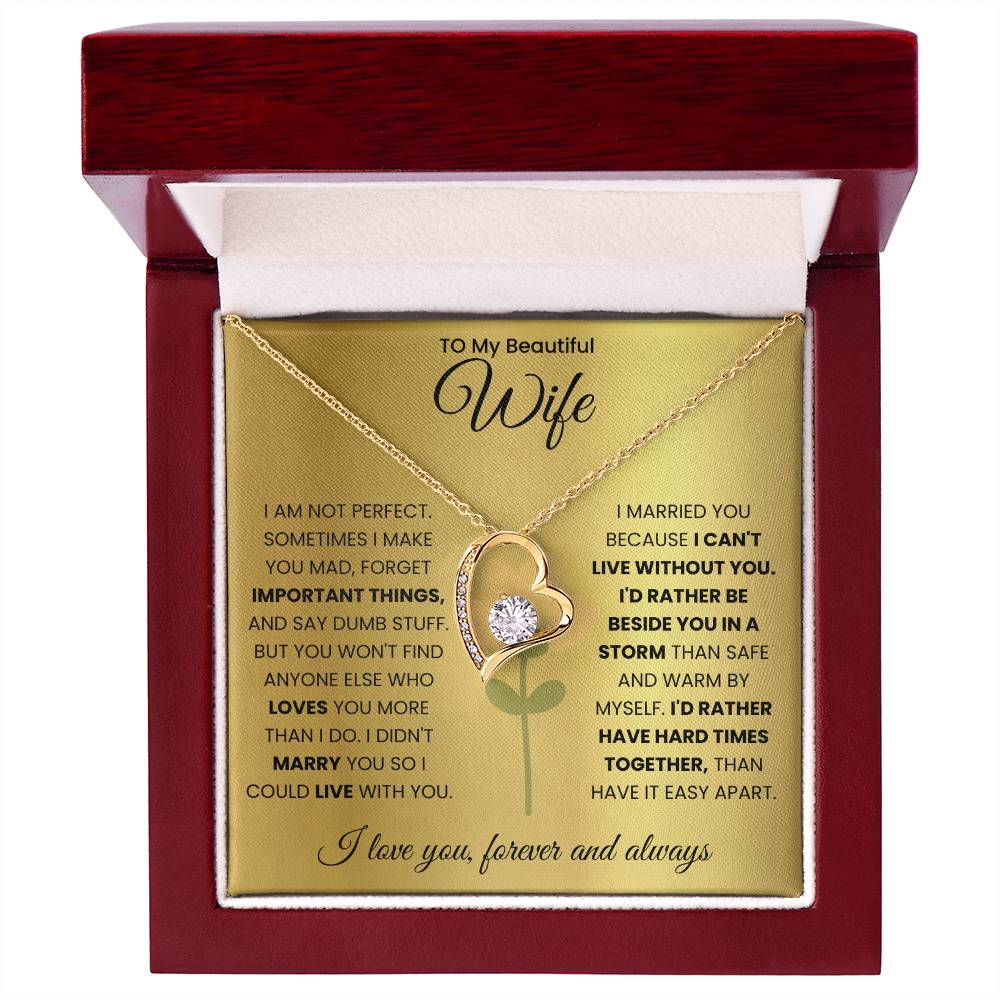 To My Beautiful Wife Necklace (Limited Edition)