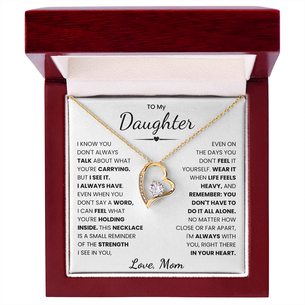 To My Daughter Necklace from Mom.
