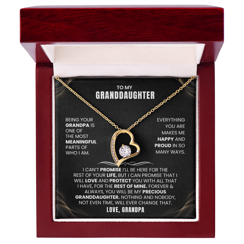 To My Granddaughter Promise Necklace Set.