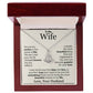 To My Wife You Are My Anchor In The Waves of Life Necklace.